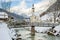 Ramsau church at winter