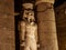 Ramses II statue at Temple of Luxor in Egypt at night