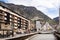 Ran Valira river at center of city. Andorra la Vella