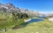 Ranas Lake iand Respomuso lake in Tena Valley in The Pyrenees, Huesca, Spain.