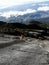 Ranau, Sabah Malaysia-31st March 2021. Unidentified climber was holding the safety ropes while descending from the mountain.