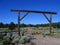 Ranch entrance with Three Sisters