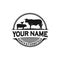 Ranch and farmstead, farm animal logo inspiration. cows, pigs and chickens