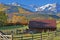 Ranch at the foot of the San Juan Mountains in Colorado