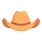 Rancher cowboy hat icon cartoon vector. Rodeo fashion