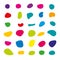 Random blob colorful organic pattern spot shape. Amorphous ink blob geometric round pattern