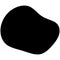 Random blotch, inkblot. Organic blob, blot. Speck shape.Splat, fleck graphic. Drop of liquid, fluid. Pebble, stone silhouette.Ink