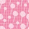 Random candy silhouettes seamless pattern. Simple doodle elements on bright pink chequered background