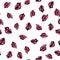 Random cute seamless pattern. Color romantic background. Illustration with lips. Valentines day theme.