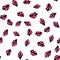 Random cute seamless pattern. Color romantic background. Illustration with lips. Valentines day theme.