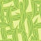 Random nature seamless pattern in doodle style with green lily of the valley leaves shapes. Pastel background