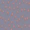 Random pale seamless pattern with little orange squid silhouettes. Pale blue background.