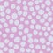 Random pastel light seamless circle pattern. Soft purple background with little white figures with blue strips