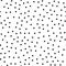 Random scattered polka dots, abstract black and white background