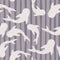Random seamless ocean animal pattern with whale sharks. Purple pastel striped background