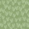 Random seamless pattern with fern leafs ornament. Exotic foliage print with green background. Simple backdrop
