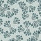 Random seamless pattern with random blue psilocybe semilanceata mushroom ornament. Grey background