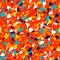 Random spots. Abstract art seamless pattern, paint spots.