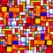 Random Square Multicolor Pattern