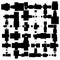 Random squares, blocks vector pattern