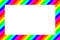 Random striped multicoloured background border