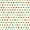 Random vector pattern of big and small colorful polka dots