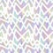 Randomly crossing colored lines located zigzag making pattern.White motley