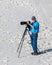 Randy Terry shooting surfers at the Pensacola Pier