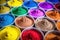 range of cement color additives and pigments in containers