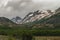 Range of snow covered at Martial Mountains, Ushuaia, Argentina