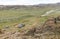 Range of stone mountains in southern of Mongolia