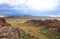 Range of stone mountains in southern of Mongolia