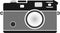 Rangefinder camera icon, vector illustration