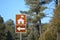 Ranger Station Direction Sign at Black Mesa Ranger Station in Sitgreaves National Forest, Arizona USA