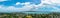 Rangitoto island panoramic view from Mount Victoria, Auckland, New Zealand