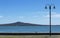 Rangitoto Island View from Mission Bay Beach Auckland New Zealand