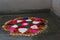 Rangoli an art form made of flowers and colours