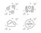 Ranking, Cloudy weather and Friends community icons set. Swipe up sign. Laurel wreath, Sky climate, Love. Vector