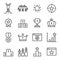 Ranking Icon Set. Contains such Icons as Crown, Success, Winner and more. Expanded Stroke