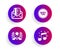 Ranking, Tips and Credit card icons set. Musical note sign. Laurel wreath, Quick tricks, Mail. Music. Vector