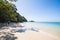 RANONG, THAILAND - JANUARY 12, 2015 : beautiful beach and peaceful on the buffalo beach at Koh Payam on January 12, 2015