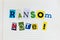 Ransom note extortion ransomware crime bribery illegal