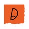 ransom paper with letter D