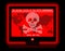 Ransomware computer virus cyber attack screen cool illustration