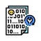 ransomware recovery services color icon vector illustration