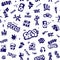 rap music, graffiti,street style - seamless vector background with icons