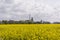 Rapeseed field and Eastham Oil Storage Depot