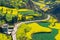 Rapeseed flowers at Snail farm Luositian Field in Luoping County, China