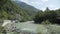 Rapid mountain river in Abkhazia