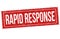 Rapid response grunge rubber stamp